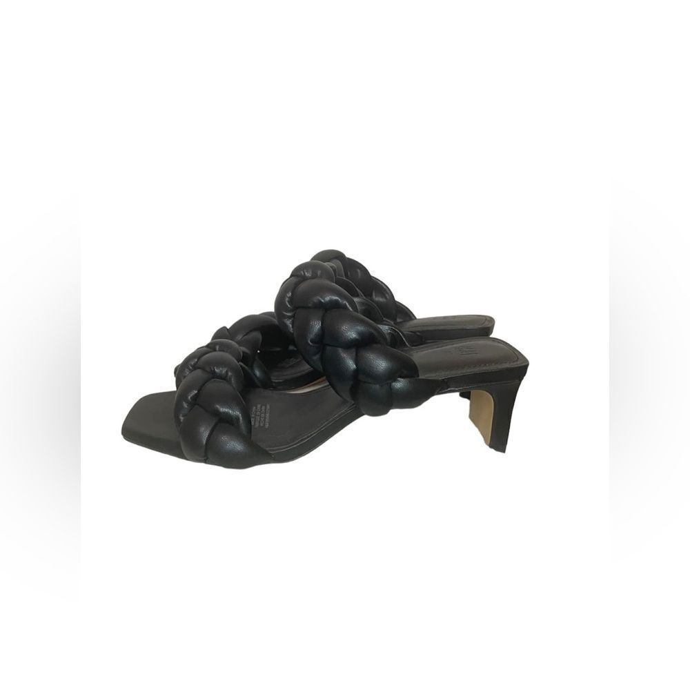 H&M Quilted Braided Slip-in Sandals in Black
